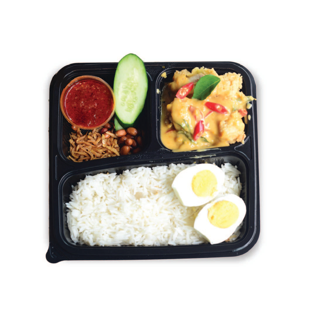 Basmathi Nasi Lemak Salted Egg Chicken