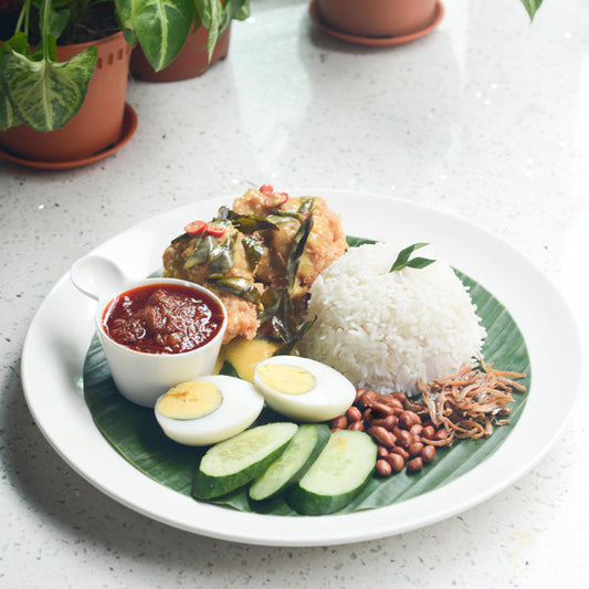 Basmathi Nasi Lemak with Salted Egg (Chicken)