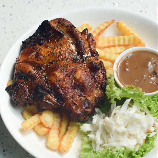 Honey Glazed Chicken Chop - Blackpepper Sauce