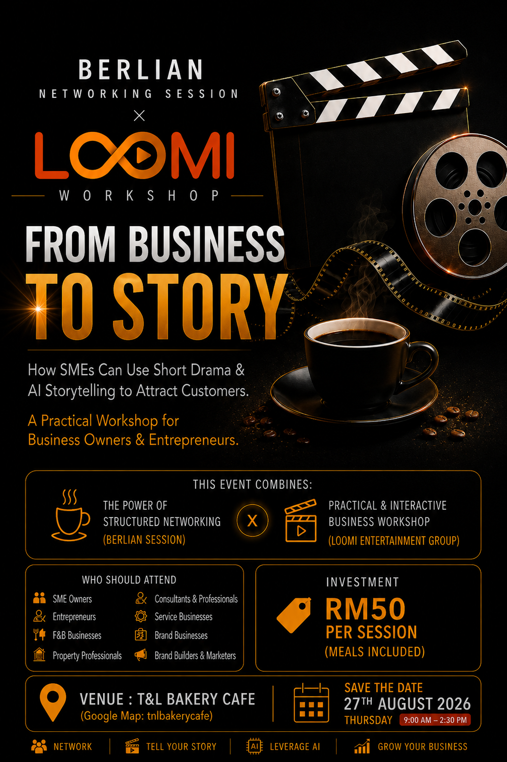 Berlian Networking Session × LOOMI Workshop: From Business to Story,
