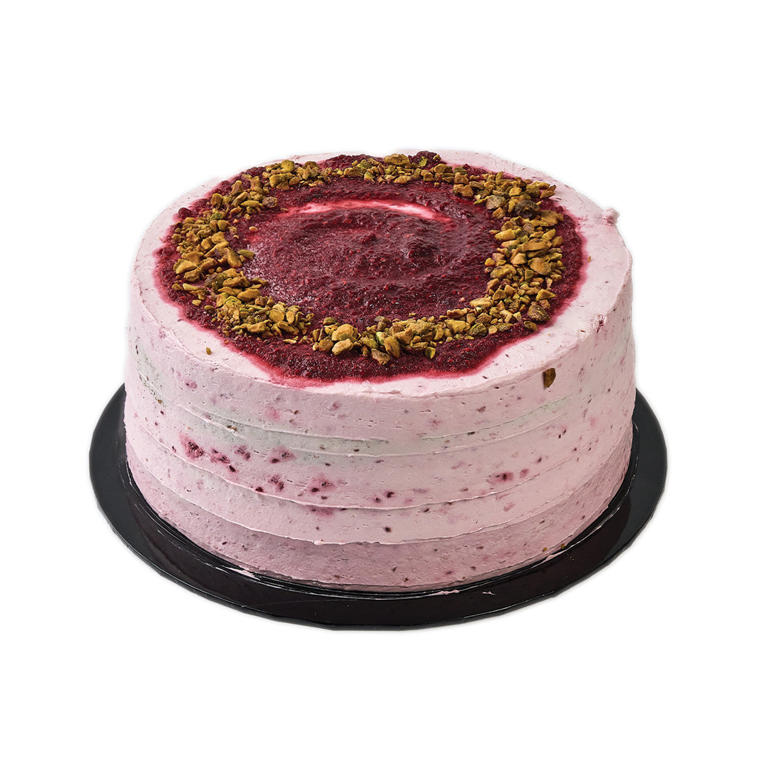 Raspberry  Pistachio  Cake