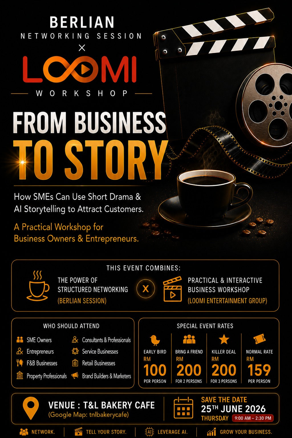 Berlian Networking Session × LOOMI Workshop: From Business to Story,