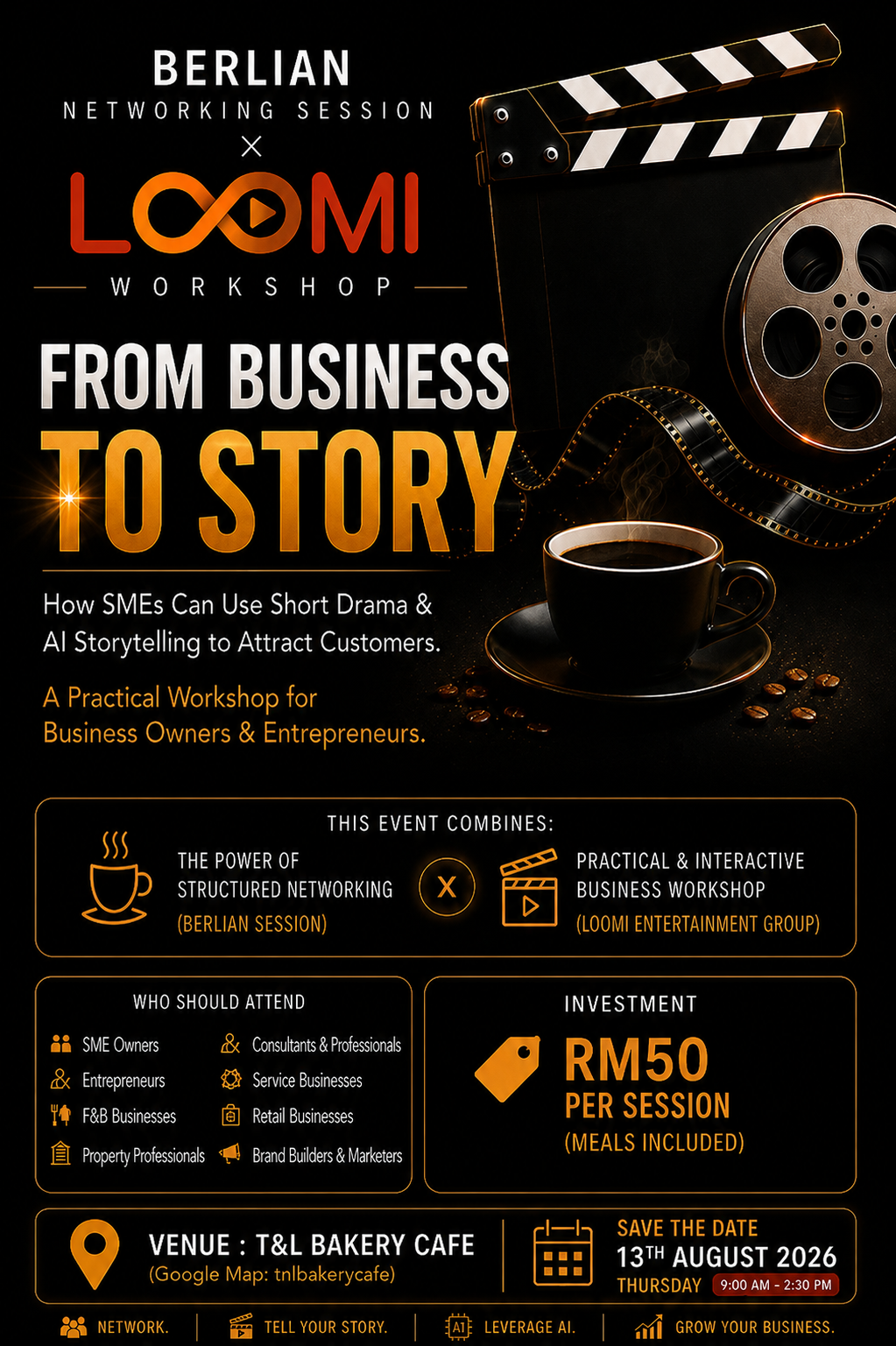 Berlian Networking Session × LOOMI Workshop: From Business to Story,